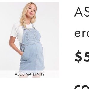 Maternity overall dress